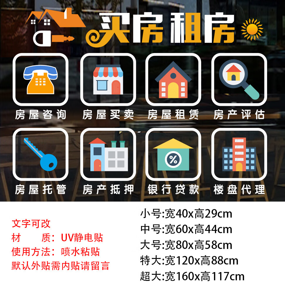 玻璃門上的創意營銷 靜電貼紙讓房屋租賃公司脫穎而出